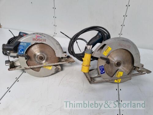 2 Bosch circular saws