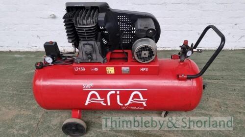 Aria 3hp 150 litre compressor 240v gwo