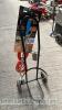 Gas bottle trolley and weeding lance