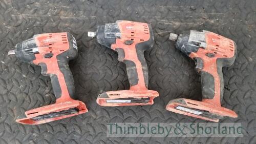 3 Hilti SIW 6AT-A22 nut runners