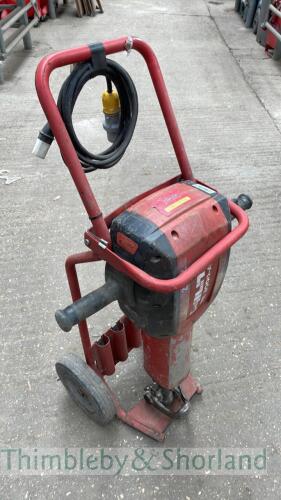 Hilti TE3000 breaker on trolley