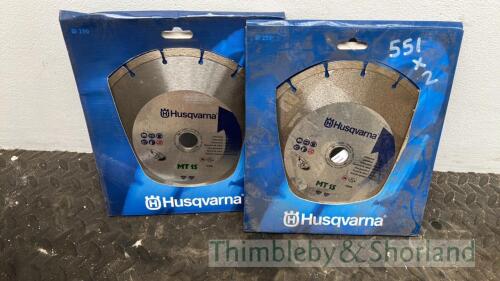 2 Husqvarna grinding discs