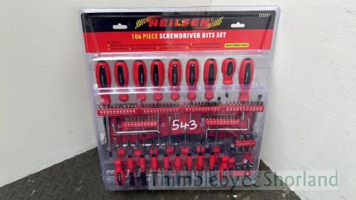 106pc screwdriver bits set