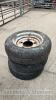 3 Ifor Williams wheels and tyres 155/70 R120