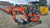 Kubota U17-3N mini excavator (2022) approx 96 hrs