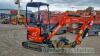 Kubota U17-3N mini excavator (2022) approx 96 hrs - 4