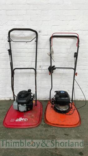 Allen hover mower and Flymo hover mower