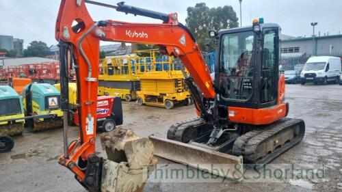 Kubota U48-4 excavator with hydraulic QH and buckets (2017)