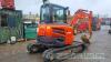 Kubota U48-4 excavator with hydraulic QH and buckets (2017) - 11