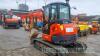 Kubota U48-4 excavator with hydraulic QH and buckets (2017) - 12