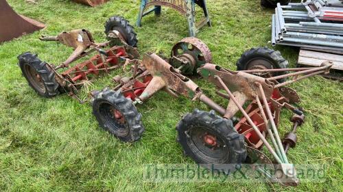 Gang mowers and spare tyres