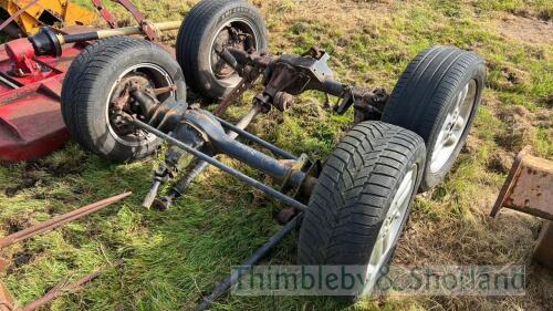 2 axles with wheels - Landrover Discovery TD5