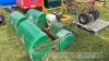 Ransomes 36in Mastiff cylinder mower and 2 spare collectors