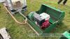 Ransomes 36in Mastiff cylinder mower and 2 spare collectors - 4