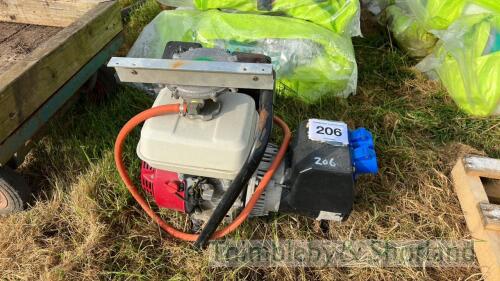 Honda petrol/LPG 240v generator gwo