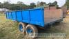 Twin axle tipping trailer - 2