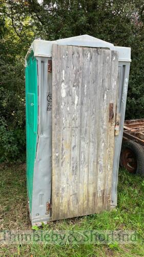 Porta Loo with flushing WC over manhole