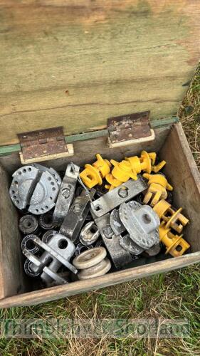 Box of fencing insulators