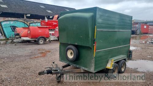 Twin axle box trailer