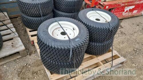 Set of 4 Kenda cherry picker/access platform tyres, new and unused 23x10x50-12