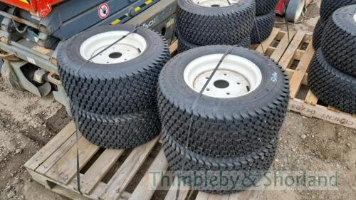 Set of 4 Kenda cherry picker/access platform tyres, new and unused 23x10x50-12