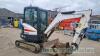 Bobcat 2.5T mini digger, 3 buckets, 2450 hrs (2016) - 6