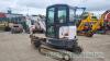 Bobcat 2.5T mini digger, 3 buckets, 2450 hrs (2016) - 11