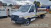 Mercedes Sprinter flat bed truck with tail lift (2021) Registration No: KV71 YUO 1950cc, diesel this vehicle was the subject of a Category N insurance loss 17.07.2023