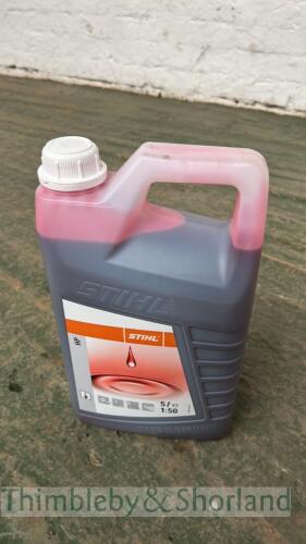 5 ltrs Stihl 2 stroke oil