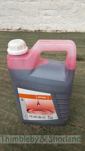 5 ltrs Stihl 2 stroke oil