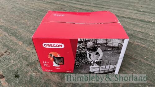 Oregon chain saw helmet