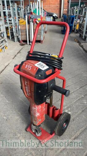 Hilti TE3000 breaker on trolley