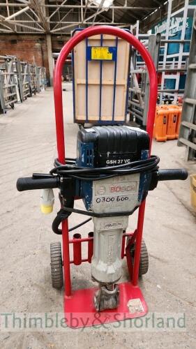 Bosch GSH 27VC breaker on trolley