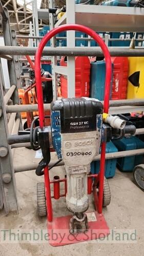 Bosch GSH 27VC breaker on trolley