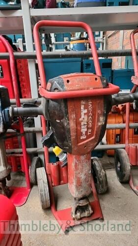 Hilti TE3000 breaker on trolley