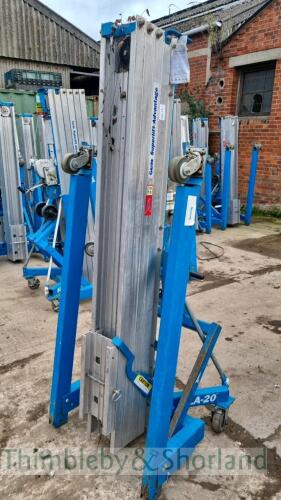 Genie SLA20 material lift B100219