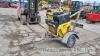 Bomag BW71 pedestrian roller and trailer