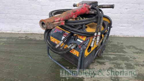 Atlas Copco hydraulic pack hose and gun MA1105385, CRFCRF98119