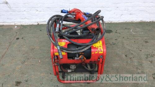 Belle hydraulic pack hose and gun MA1150842, MA11361780