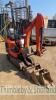 Kubota K008 micro excavator (2015) 1817 hrs Expanding rubber tracks, blade, 5 buckets. Current LOLER certificate - 11