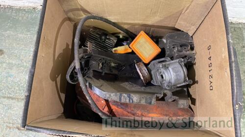 Box of Stihl strimmer spares