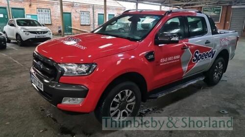 Ford Ranger Wildtrak TDCI 4x4 (2018) Registration No: YL67 DDX 3198cc, silver, diesel MOT tested to 09.01.2024 With V5 registration document