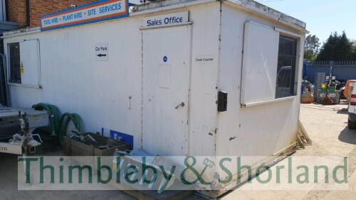 Office cabin 24 x 10ft - cannot be collected until 15th July 2021 Purchaser to arrange own loading facilities