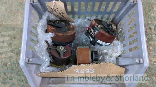 Box of Berco/Torovolt/Regavolt 240 and 110v variable transformers