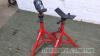 2 Ridgid folding pipe stands 780525, 795815