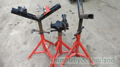 3 Ridgei folding pipe stands 799627, 789880, 795823