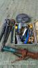 Various hand tools, 2 bolt cutters and grinding discs - 2