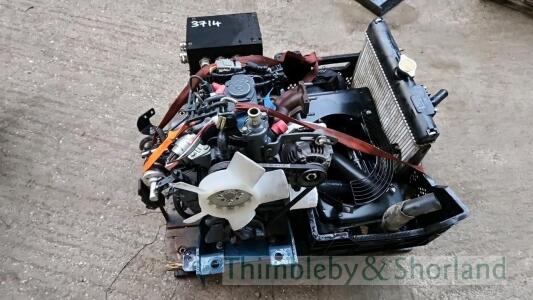 Kubota engine, Spal generator with radiator, fan cover and other spares