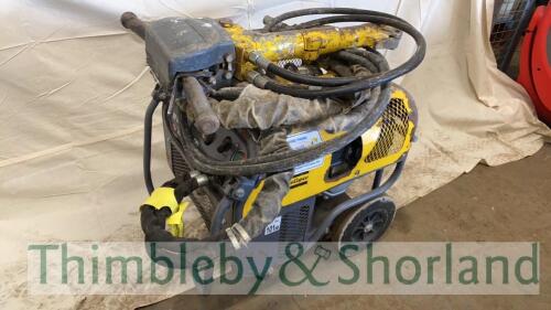 Atlas Copco LP9-20 pac 20 hydraulic pack with hoses and heavy duty breaker