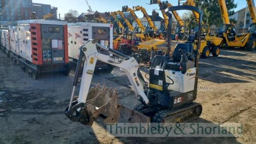 Bobcat E10Z micro digger (2020) With 3 buckets